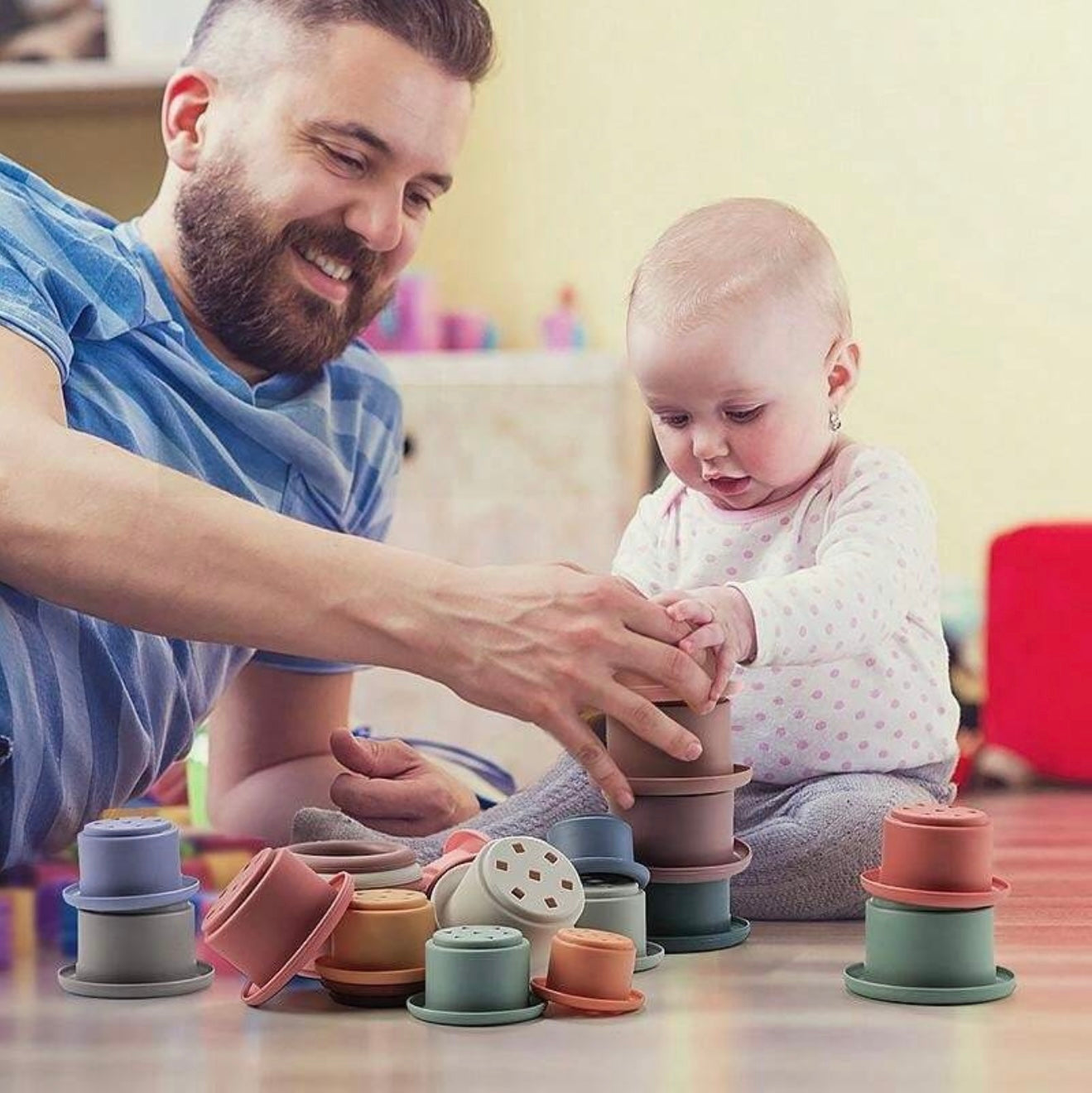 Silicone Stacking Cups