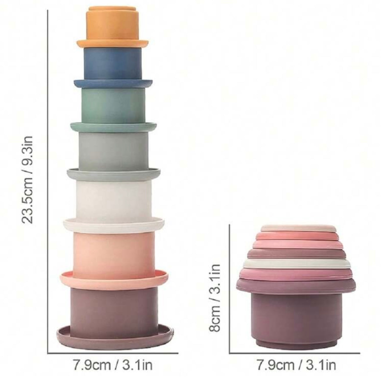 Silicone Stacking Cups