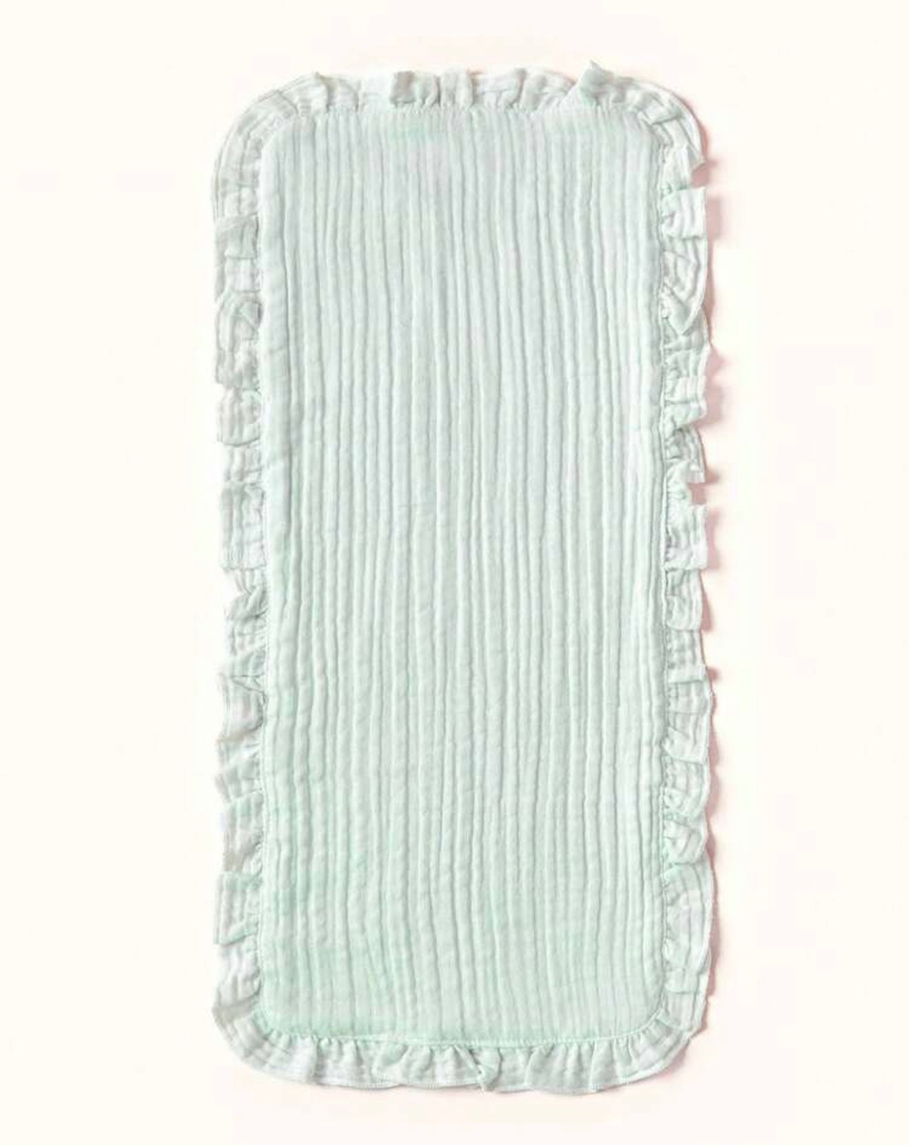 Burp cloths muslin 3 pack with Frill edge
