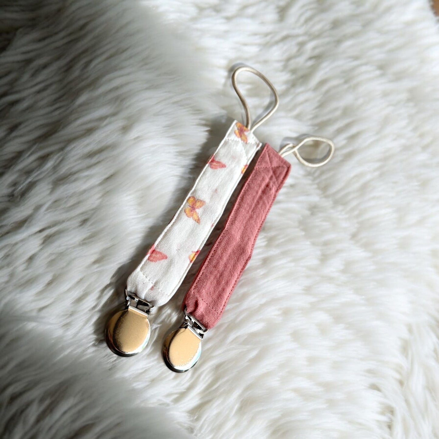 Fabric Pacifier Strap (2pack)