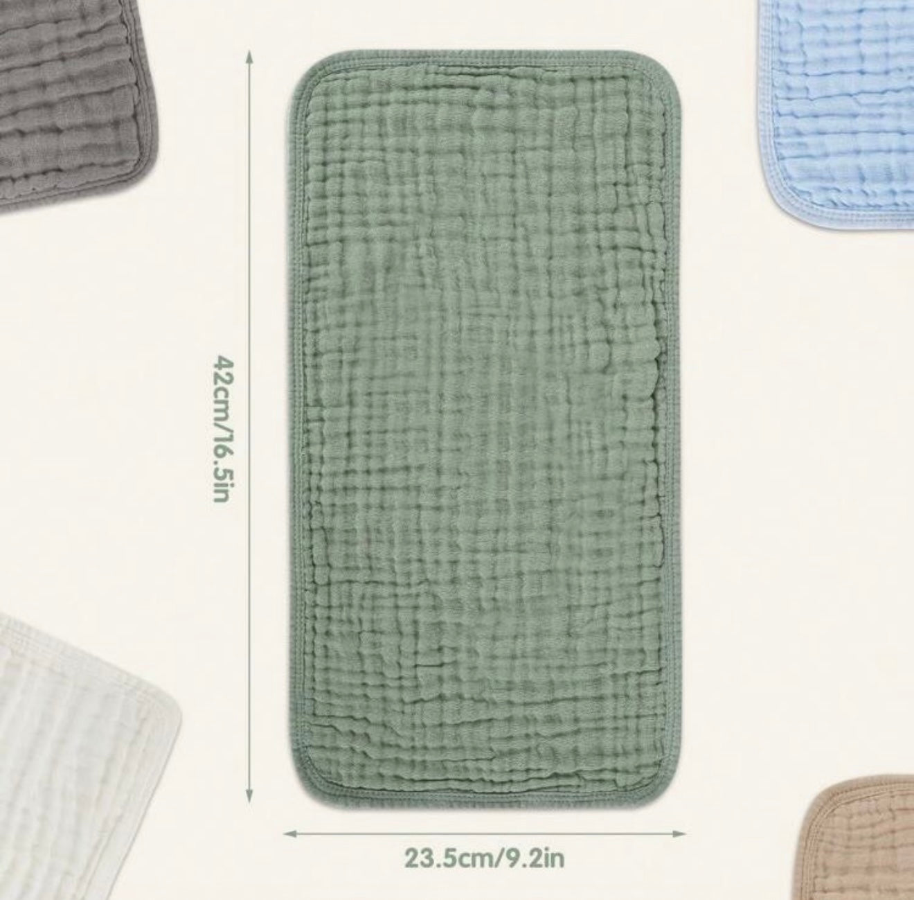 Muslin burp cloths 5 pack