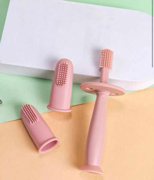 Silicone ToothBrush Set 3pack -Pink