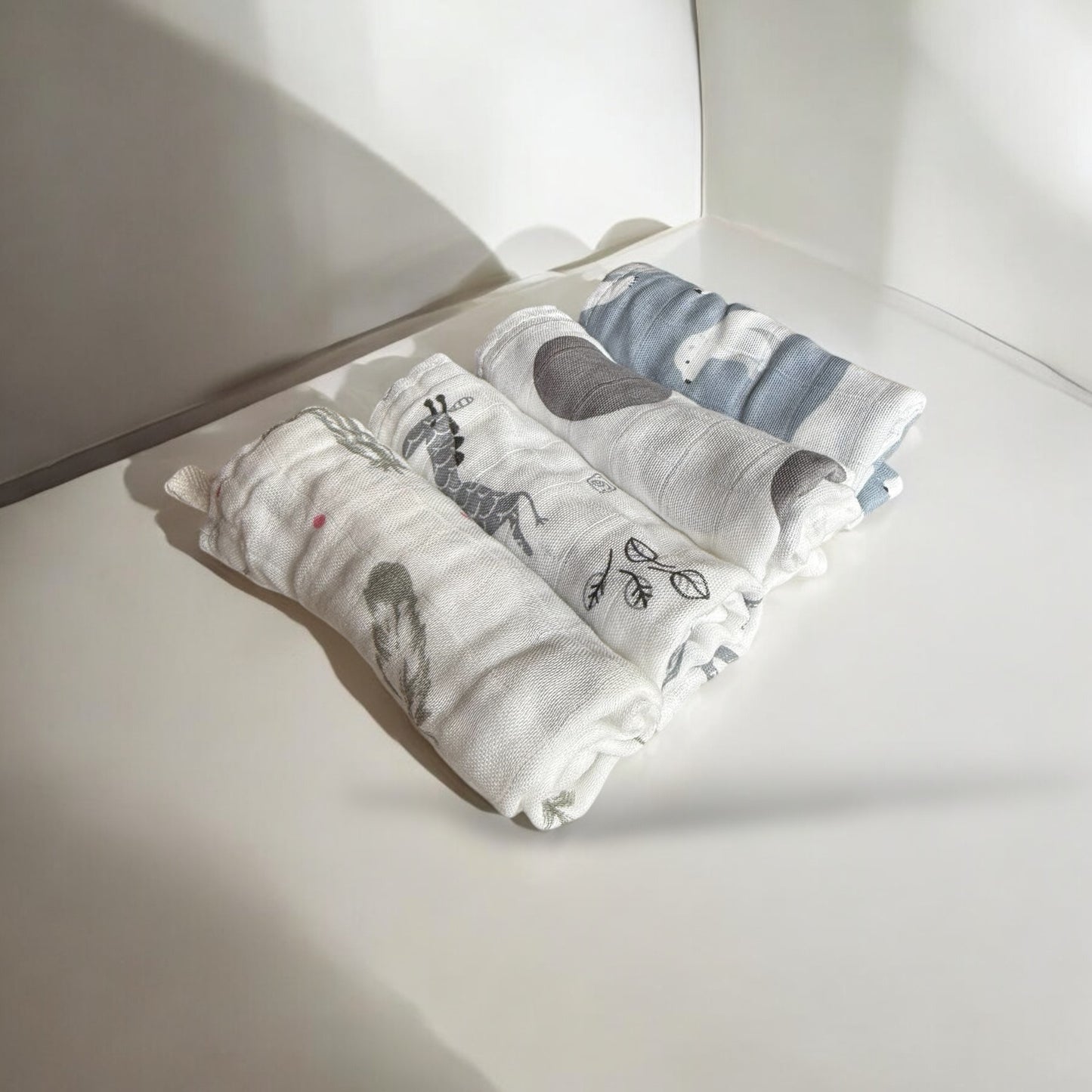 Grey Toned Burp Cloth(4 pack)