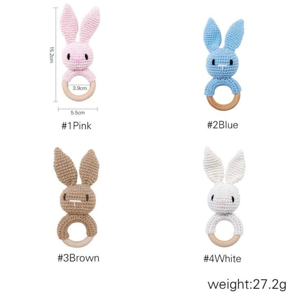 Ruby Rabbit Rattle