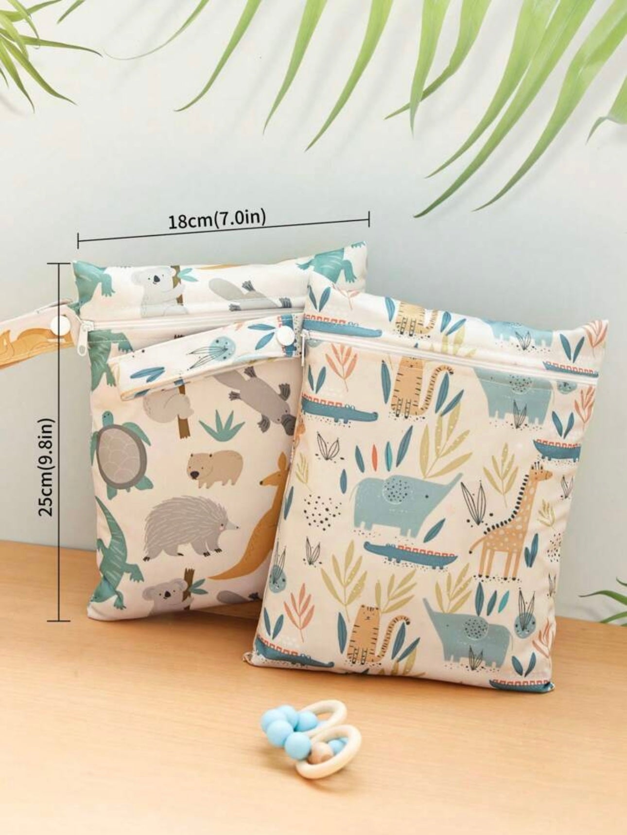 Wild Animal Patterned Wet Bags