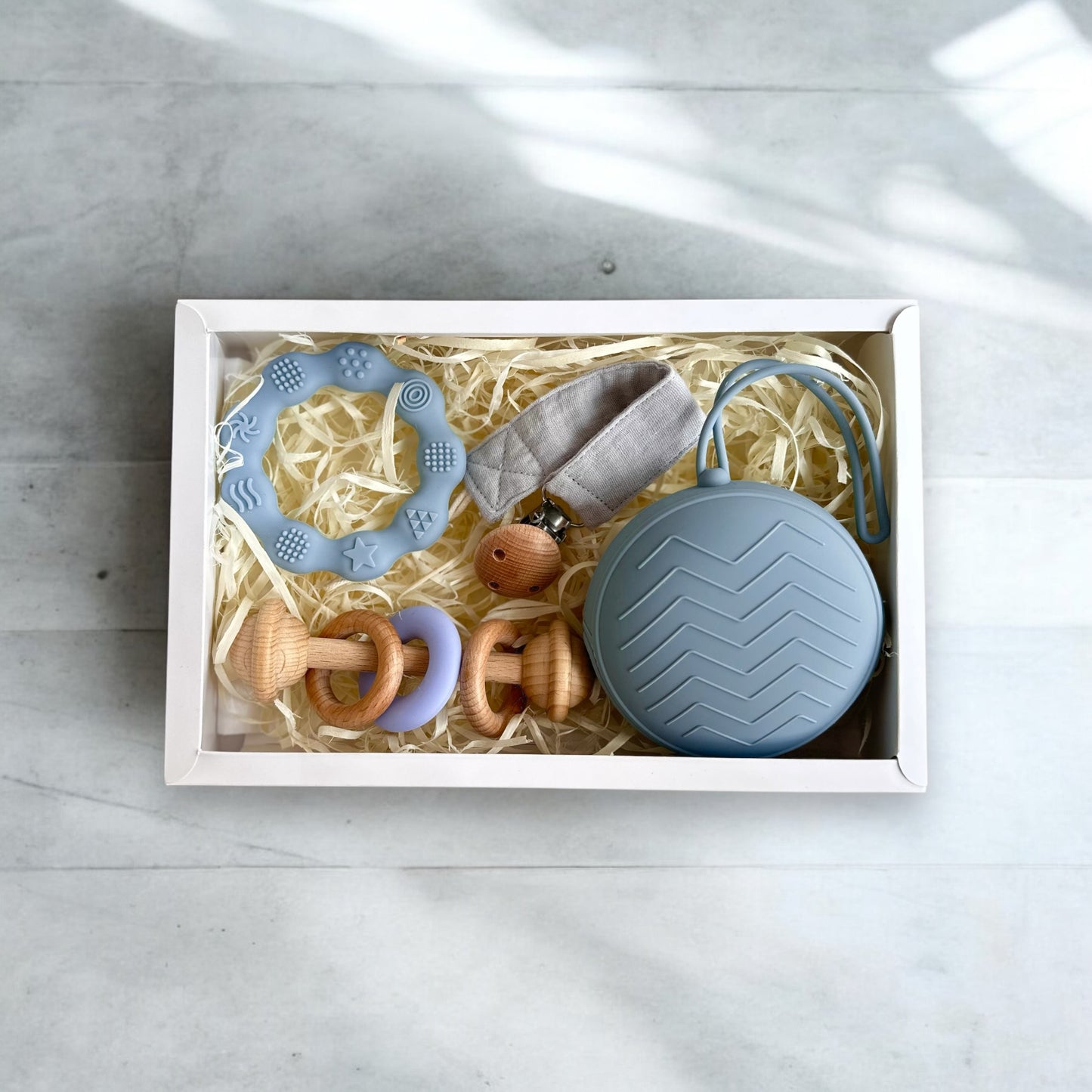 Box 6: Teether Range Blue