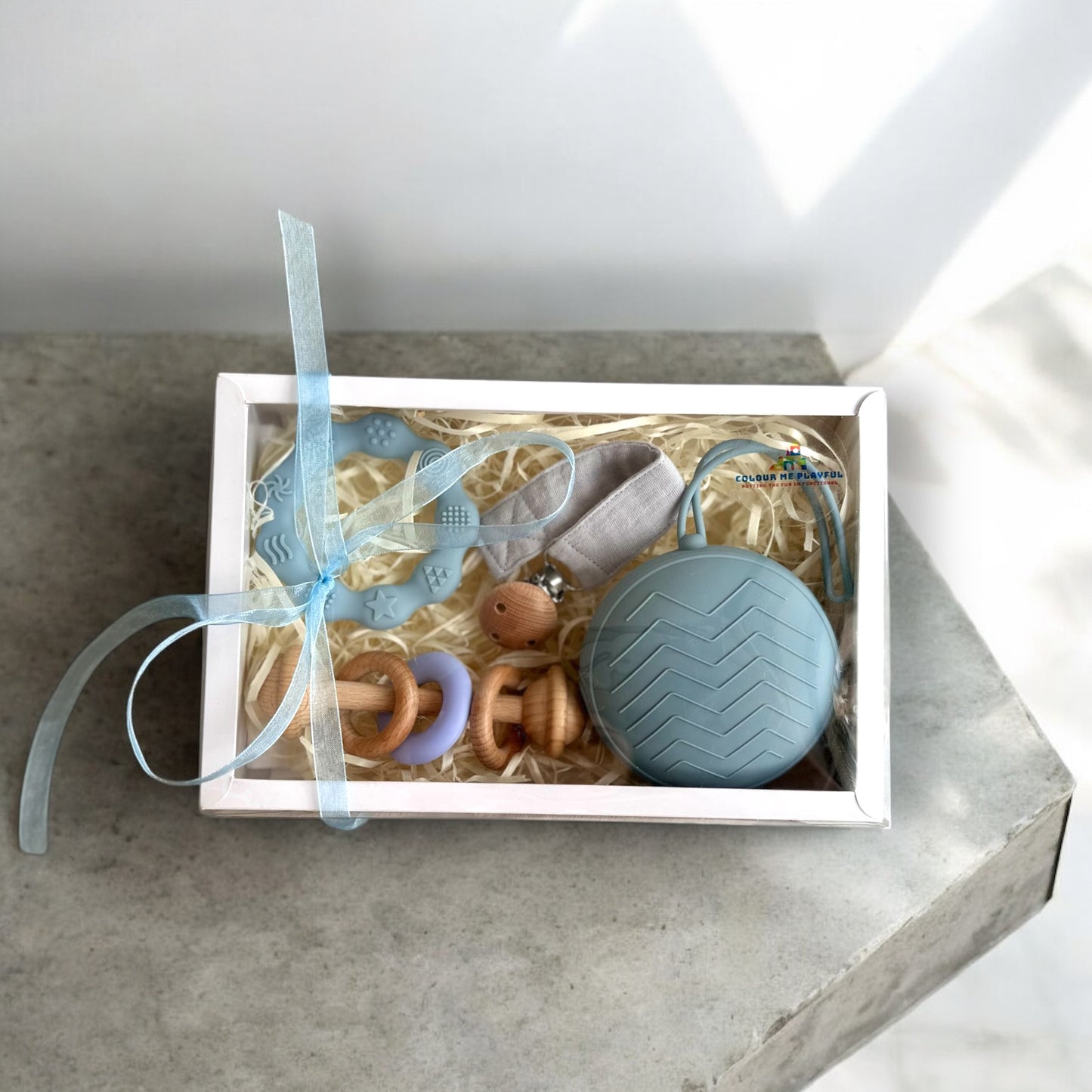 Box 6: Teether Range Blue