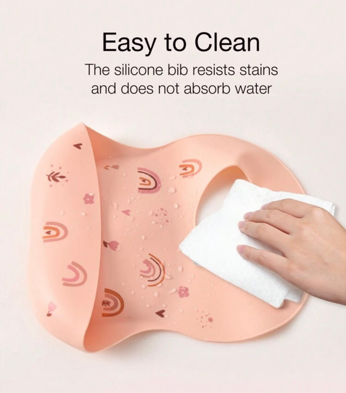 Silicone BibS Pink 2 pack