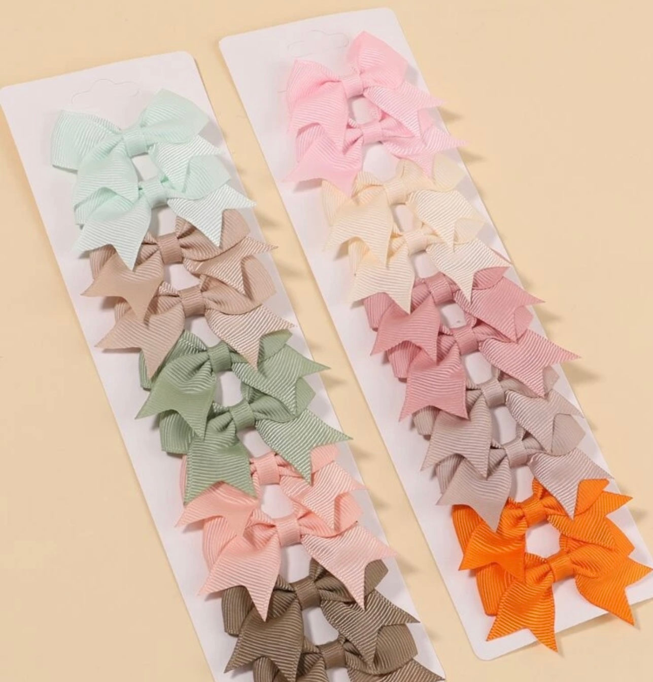 Bow Clips Pastels