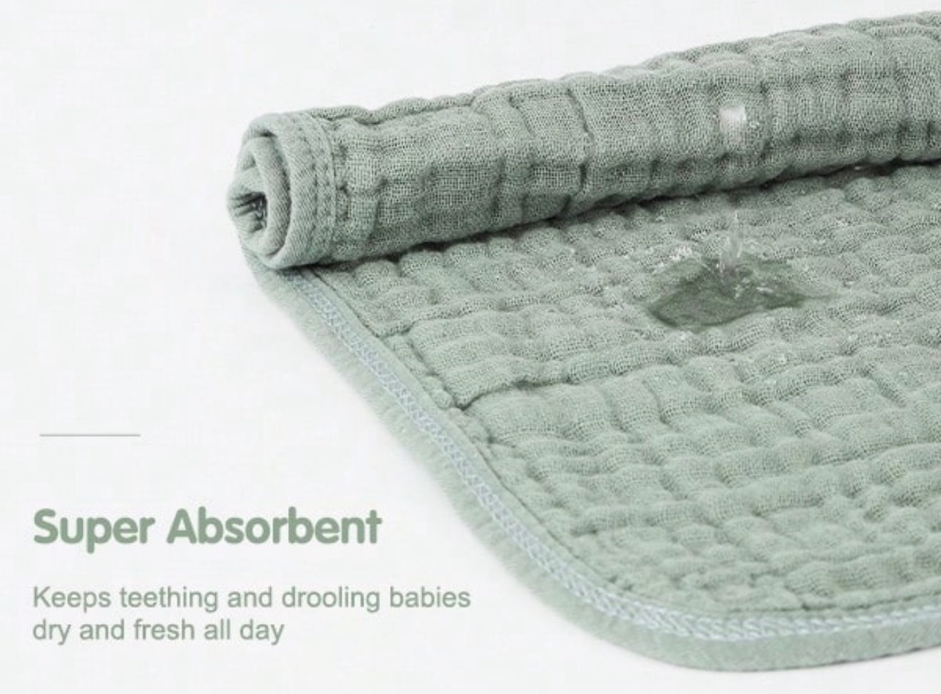 Muslin burp cloths 5 pack