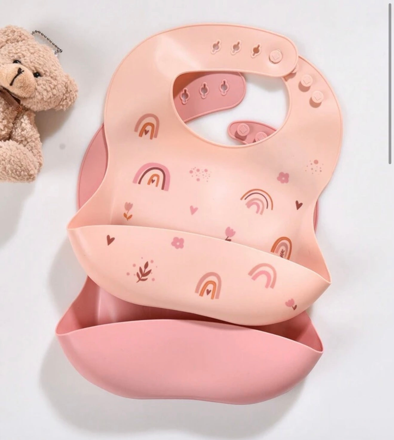 Silicone BibS Pink 2 pack