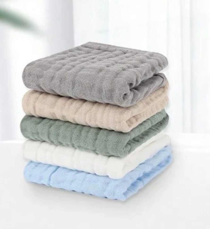Muslin burp cloths 5 pack