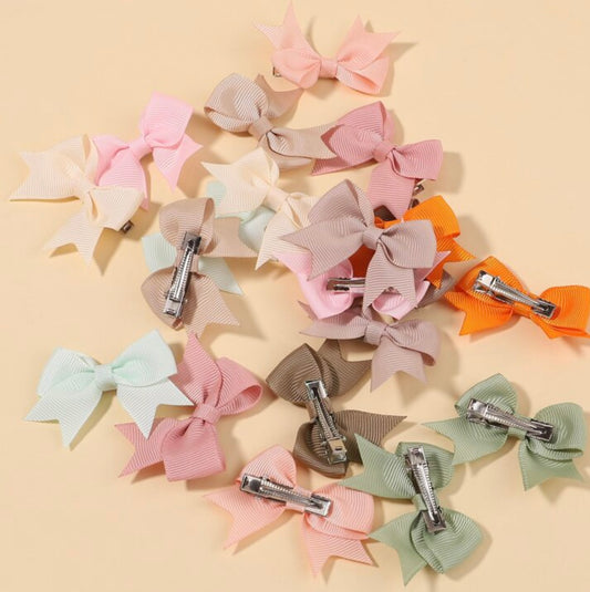 Bow Clips Pastels