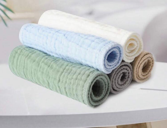 Muslin burp cloths 5 pack