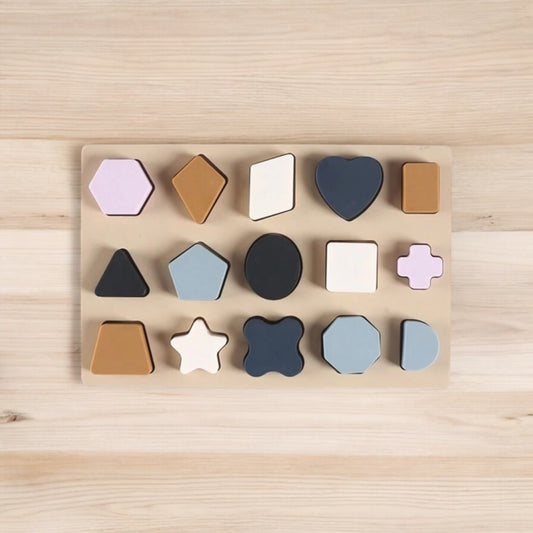 Silicone Shape Puzzle Blue