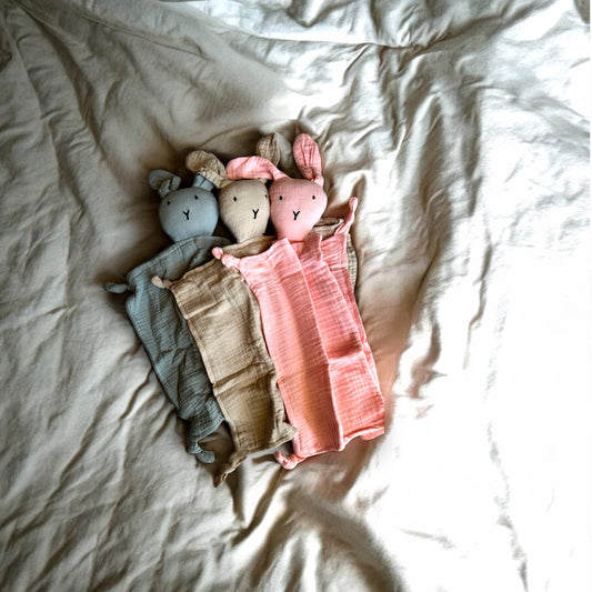 Rosey Rabbit Burp Cloth
