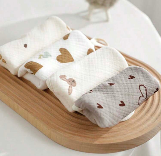 Natural Toned Burp Cloth(4 pack)