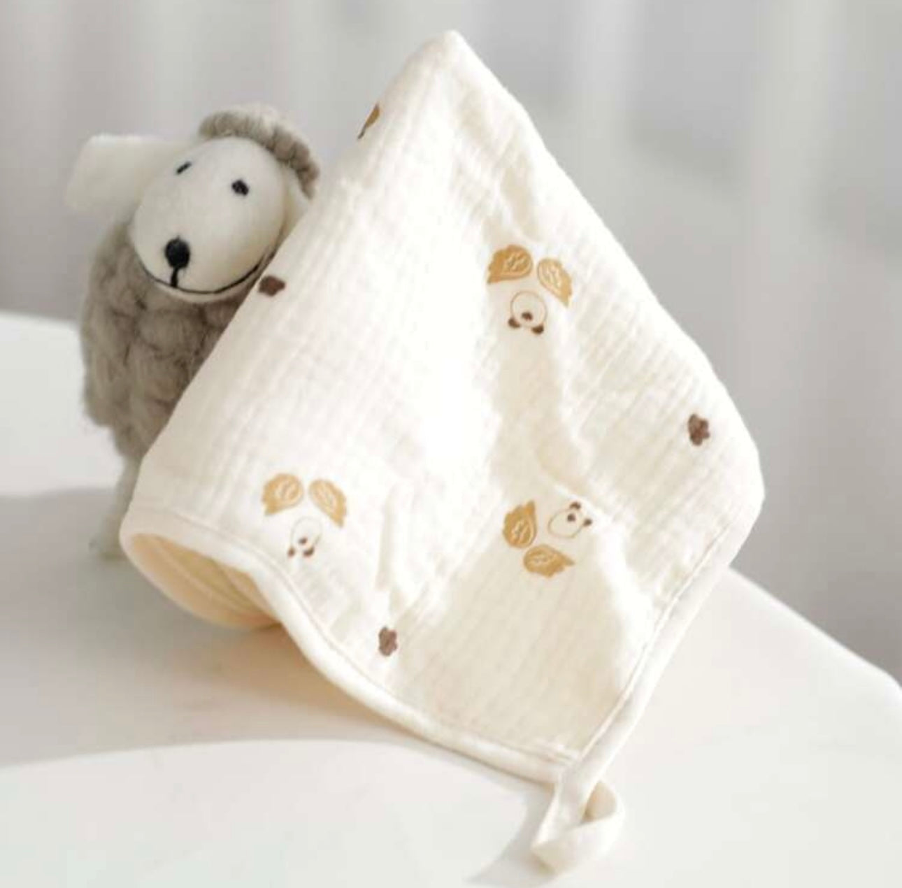 Natural Toned Burp Cloth(4 pack)